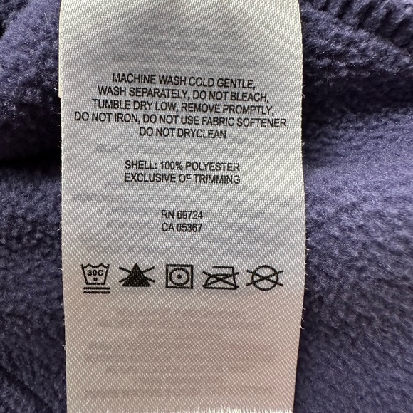 University of Washington Huskies Columbia Fleece Jacket Full Zip Purple Size XL - Picture 12 of 14